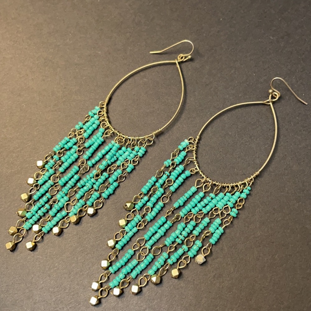 Turquoise earring - Picture 2 of 2